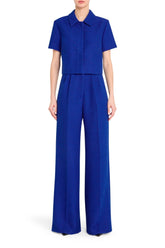 Amanda Uprichard Alistair Top in Bright Blue