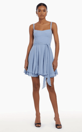 Amanda Uprichard Anais Dress in Light Blue