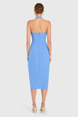 Amanda Uprichard Antonella Midi Dress in Atlantic