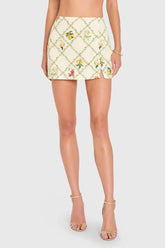 Amanda Uprichard Dale Skort in Trellis