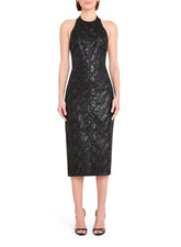 Amanda Uprichard Donahue Midi Dress in Black
