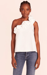 Amanda Uprichard Hermosa Top in White