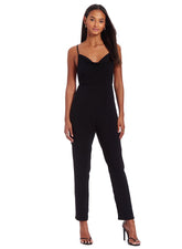 Amanda Uprichard Janet Jumpsuit in Black