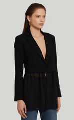 Amanda Uprichard Jonas Blazer in Black