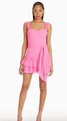 Amanda Uprichard Kendra Skort Romper in Aster