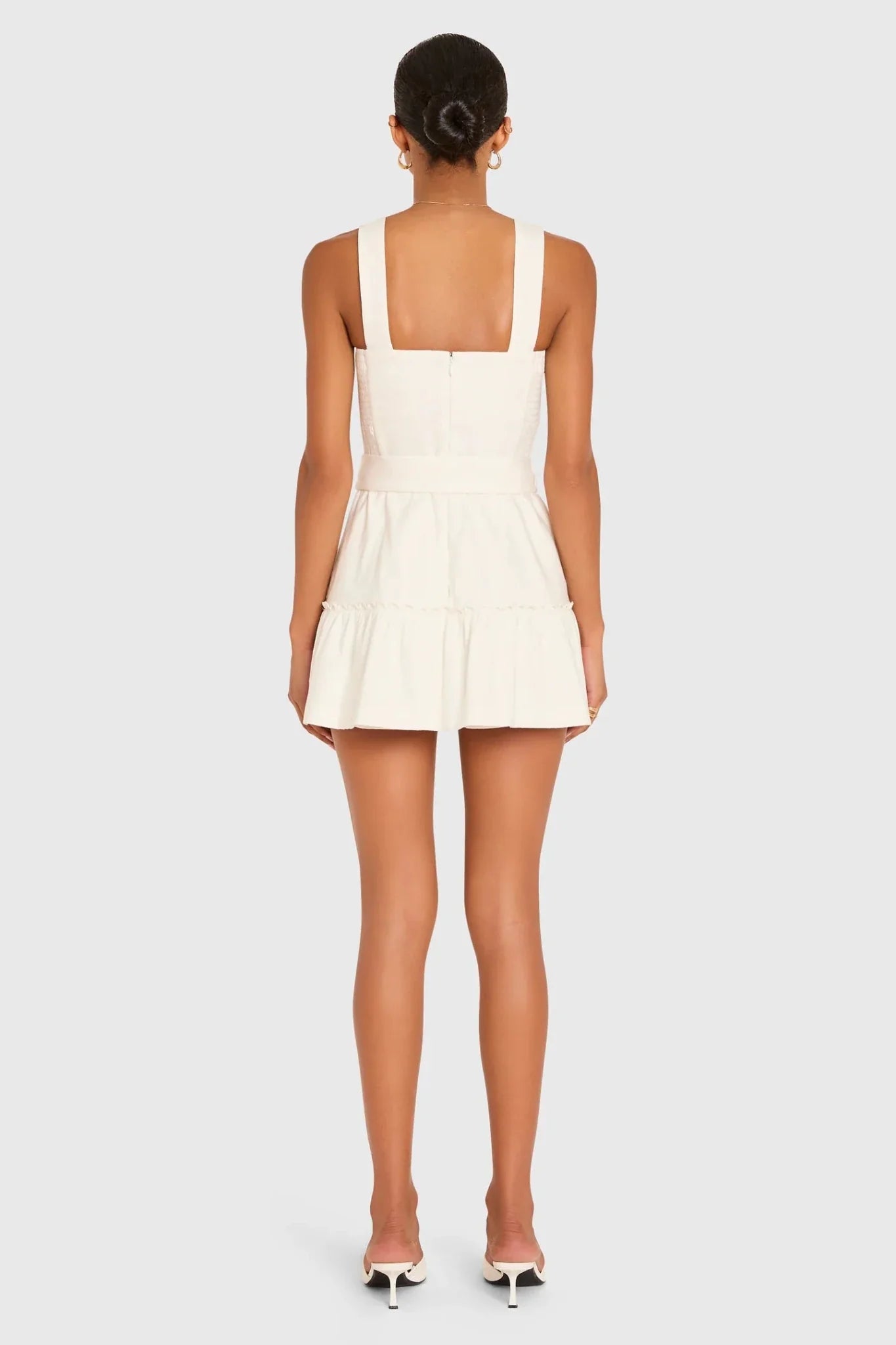 Amanda Uprichard Lena Romper in Ivory