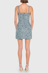 Amanda Uprichard Lupita Skort Romper in Vintage Wash