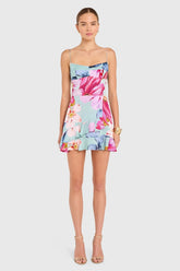 Amanda Uprichard Magnolia Romper in Daphne Floral