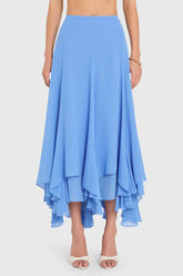 Amanda Uprichard Monterey Skirt in Atlantic