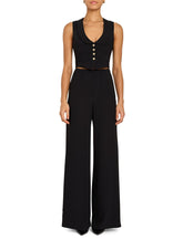 Amanda Uprichard Nathan Jumpsuit in Black