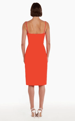 Amanda Uprichard Perkins Dress in Crimson