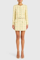 Amanda Uprichard Perth Skirt in Yellow