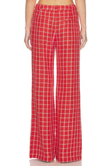 Amanda Uprichard Saddler Pants in Red