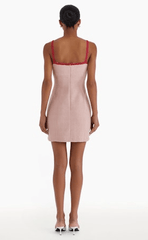 Amanda Uprichard Windsor Dress in Light Pink