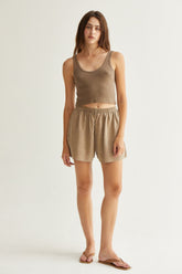 Asher Solei Short in Vintage Mushroom