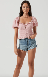 ASTR Anza Top in Pink