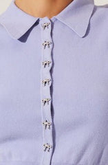 ASTR Kori Sweater Top in Periwinkle