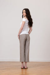 Avenue Montaigne Alex Linen in Mushroom