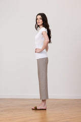Avenue Montaigne Alex Linen in Mushroom