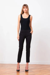 Avenue Montaigne Ben Pant in Black