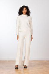 Avenue Montaigne Flavia Boucle Pant in Winter White