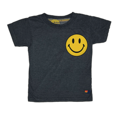Aviator Nation Smiley 2 Tee in Charcoal