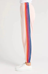 Aviator Naton 5 Stripe Sweatpant in Light Pink