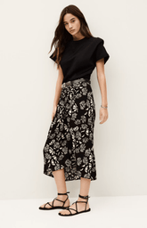 ba&sh Annie Skirt in Noir