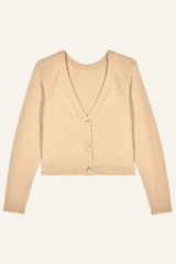 ba&sh Carila Cardigan in Camel