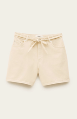 ba&sh Facha Bermuda Shorts in Ecru