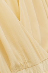 ba&sh Natalia Pleated Dress in Yellow