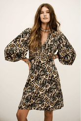 ba&sh Onia Dress in Ocre