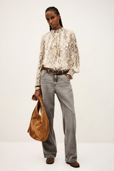 ba&sh Shamy Blouse in Ecru