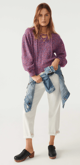 BA&SH Tibo Sweater in Violet
