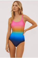 Beach Riot Linda One Piece in Ocean Sunset