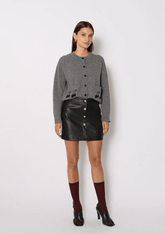 Berence Jonna Mini Faux Leather Skirt in Black