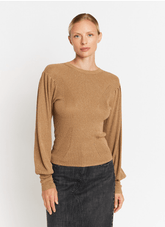 Berenice Arex Puffed Sleeve Jumper in Honey
