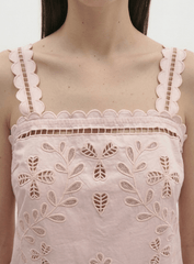 Berenice Clotilde Tank in Light Pink