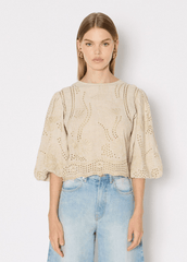 Berenice Ctrinity Top in Light Khaki
