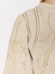 Berenice Ctrinity Top in Light Khaki