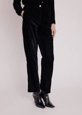 Berenice Pantalon Droit Imprime Pant in Black