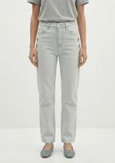 Berenice Phoenix Straight Leg Jean in Light Blue Denim