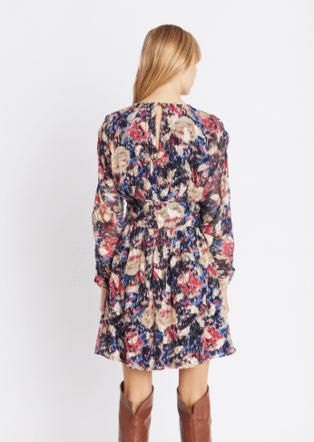 Berenice Rayan Dress in Gold Print