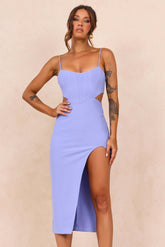 Beth Midi Dress - Steel Blue