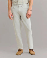 Billy Reid Cotton Linen 5 Pocket Pant in Quarry