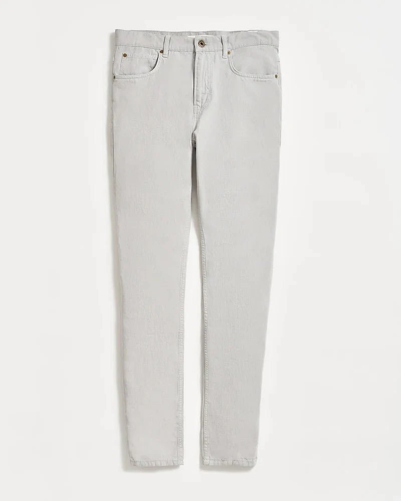 Billy Reid Cotton Linen 5 Pocket Pant in Quarry