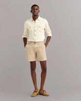 Billy Reid Slub Cotton Short in Khaki