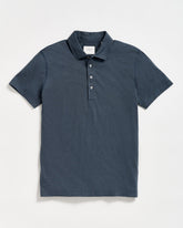 Billy Reid Stripe Pensacola Polo in Navy