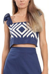 Bindu Lorena Top in Navy