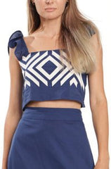Bindu Lorena Top in Navy